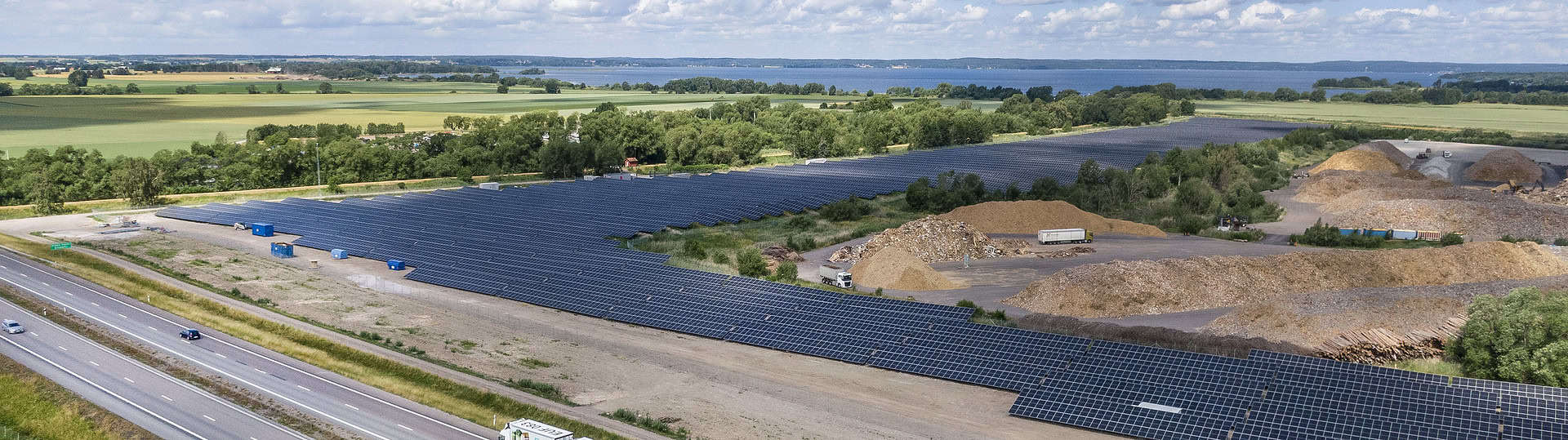 Solar park in Linköping
