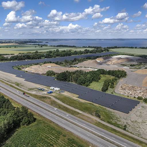 Alight solar park in Linköping